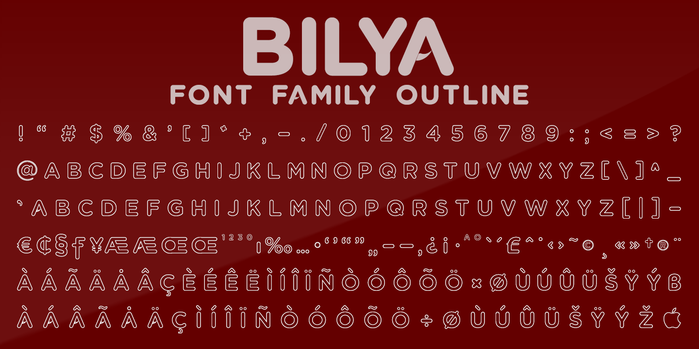 Example font Bilya Layered #2